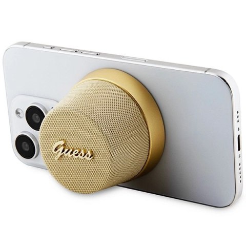 Głośnik Bluetooth Guess Magnetic Script Metal - złoty