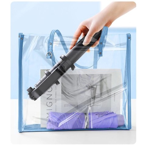 Selfie stick / kijek teleskopowy ze stojakiem i pilotem Bluetooth 1.5m Ugreen LP586 - czarny Selfie stick / kijek teleskopowy ze stojakiem i pilotem Bluetooth 1.5m Ugreen LP586 - czarny