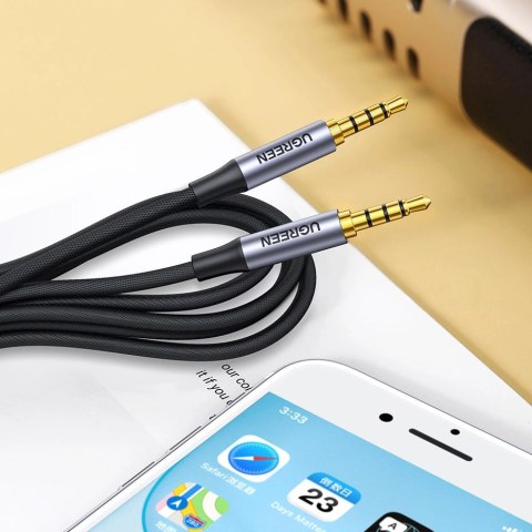 Ugreen kabel przewód AUX mini jack 3.5mm (męski) - mini jack 3,5mm (męski) 3m czarny (AV183) Ugreen kabel przewód AUX mini jack 3.5mm (męski) - mini jack 3,5mm (męski) 3m czarny (AV183)