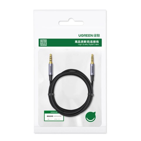 Ugreen kabel przewód AUX mini jack 3.5mm (męski) - mini jack 3,5mm (męski) 3m czarny (AV183) Ugreen kabel przewód AUX mini jack 3.5mm (męski) - mini jack 3,5mm (męski) 3m czarny (AV183)