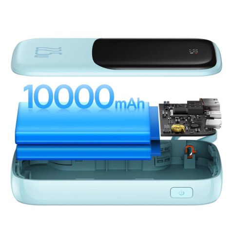Baseus Qpow powerbank 10000mAh wbudowany kabel USB Typu C 22.5W Quick Charge SCP AFC FCP niebieski (PPQD020103) Baseus Qpow powerbank 10000mAh wbudowany kabel USB Typu C 22.5W Quick Charge SCP AFC FCP niebieski (PPQD020103)