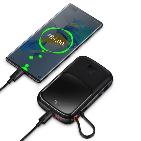 Baseus Qpow powerbank 10000mAh wbudowany kabel USB Typu C 22.5W Quick Charge SCP AFC FCP niebieski (PPQD020103) Baseus Qpow powerbank 10000mAh wbudowany kabel USB Typu C 22.5W Quick Charge SCP AFC FCP niebieski (PPQD020103)