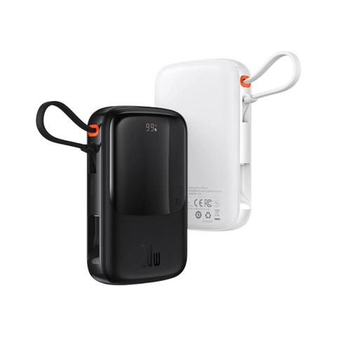 Baseus Qpow powerbank 10000mAh wbudowany kabel USB Typu C 22.5W Quick Charge SCP AFC FCP niebieski (PPQD020103) Baseus Qpow powerbank 10000mAh wbudowany kabel USB Typu C 22.5W Quick Charge SCP AFC FCP niebieski (PPQD020103)