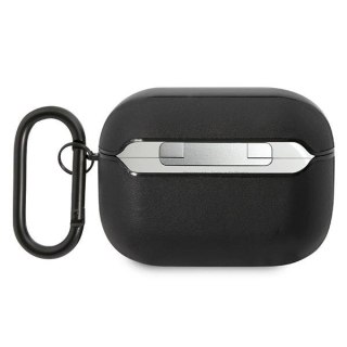 Etui AMG Leather Big Logo na AirPods Pro - czarne