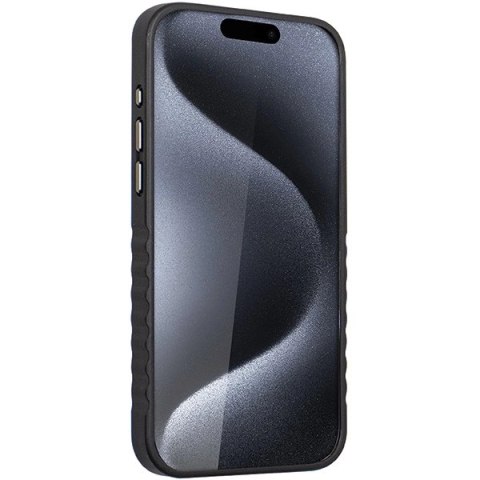 Etui Audi Genuine Leather z MagSafe na iPhone 15 Pro Max - czarno-czerwone Etui Audi Genuine Leather z MagSafe na iPhone 15 Pro Max - czarno-czerwone