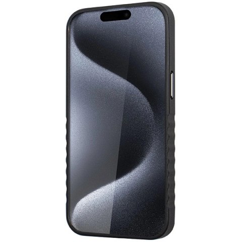 Etui Audi Genuine Leather z MagSafe na iPhone 15 Pro Max - czarno-czerwone Etui Audi Genuine Leather z MagSafe na iPhone 15 Pro Max - czarno-czerwone
