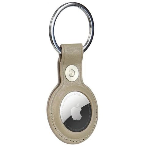Etui Audi Synthetic Leather na AirTag - beżowe