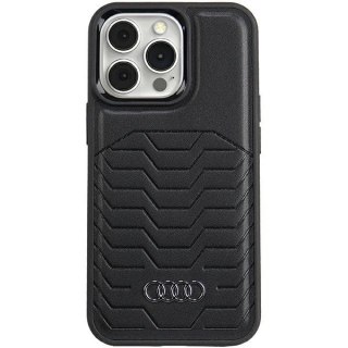 Etui Audi Synthetic Leather z MagSafe na iPhone 13 Pro Max - czarne