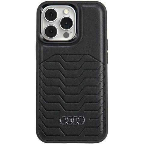 Etui Audi Synthetic Leather z MagSafe na iPhone 13 Pro Max - czarne