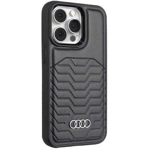 Etui Audi Synthetic Leather z MagSafe na iPhone 13 Pro Max - czarne