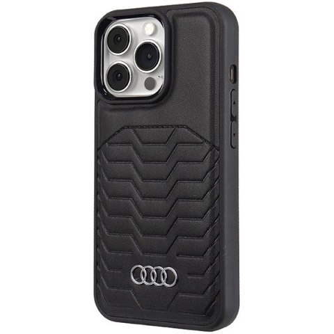 Etui Audi Synthetic Leather z MagSafe na iPhone 13 Pro Max - czarne