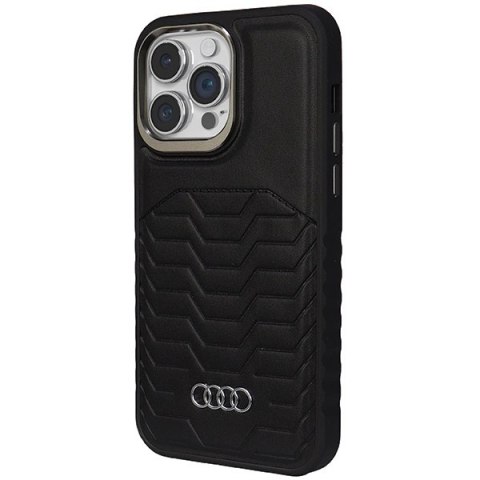 Etui Audi Synthetic Leather z MagSafe na iPhone 14 Pro Max - czarne Etui Audi Synthetic Leather z MagSafe na iPhone 14 Pro Max - czarne