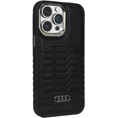 Etui Audi Synthetic Leather z MagSafe na iPhone 14 Pro Max - czarne Etui Audi Synthetic Leather z MagSafe na iPhone 14 Pro Max - czarne