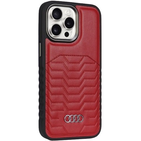 Etui Audi Synthetic Leather z MagSafe na iPhone 14 Pro Max - czerwone Etui Audi Synthetic Leather z MagSafe na iPhone 14 Pro Max - czerwone