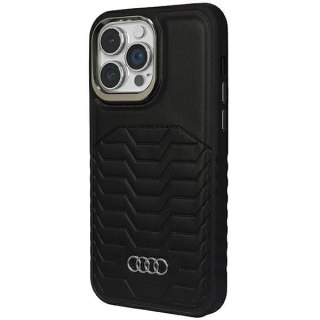 Etui Audi Synthetic Leather z MagSafe na iPhone 14 Pro - czarne