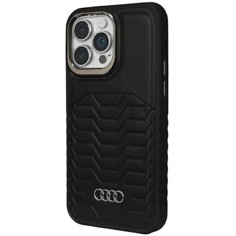 Etui Audi Synthetic Leather z MagSafe na iPhone 14 Pro - czarne