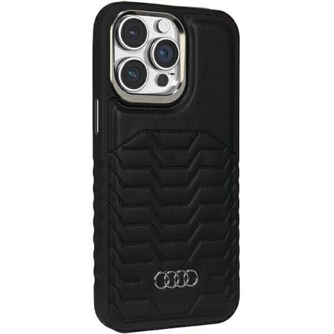 Etui Audi Synthetic Leather z MagSafe na iPhone 14 Pro - czarne