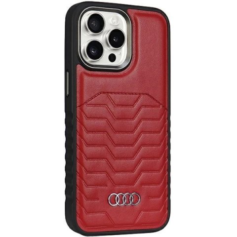 Etui Audi Synthetic Leather z MagSafe na iPhone 14 Pro - czerwone