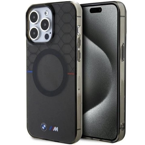 Etui BMW Pattern MagSafe na iPhone 15 Pro Max - szare Etui BMW Pattern MagSafe na iPhone 15 Pro Max - szare