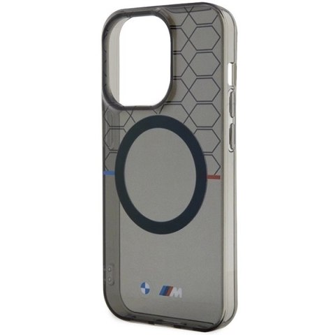 Etui BMW Pattern MagSafe na iPhone 15 Pro - szare Etui BMW Pattern MagSafe na iPhone 15 Pro - szare