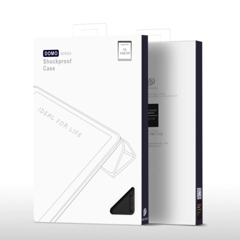 Etui Dux Ducis Domo z klapką i smart sleep na Samsung Galaxy Tab S9 - czarne