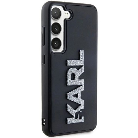 Etui Karl Lagerfeld 3D Rubber Glitter Logo na Samsung Galaxy S23+ - czarne