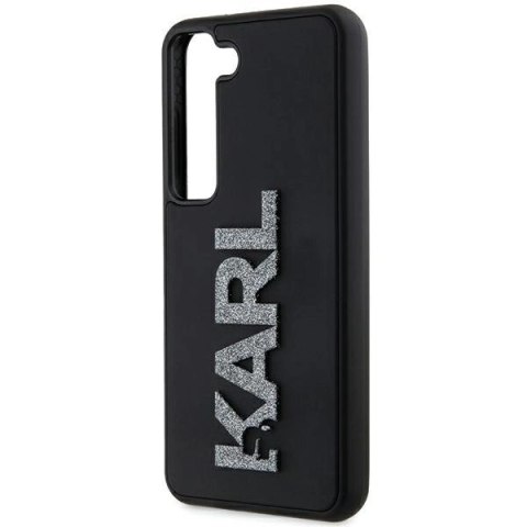 Etui Karl Lagerfeld 3D Rubber Glitter Logo na Samsung Galaxy S23+ - czarne