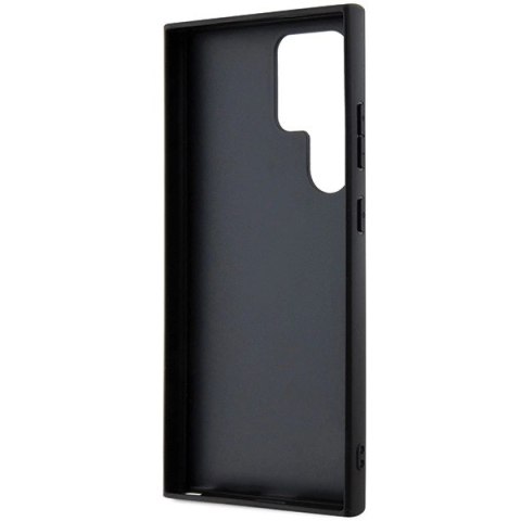 Etui Karl Lagerfeld Fixed Glitter Ikonik Logo Metal Pin na Samsung Galaxy S24 Ultra - czarne