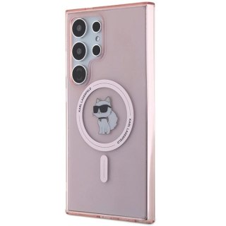 Etui Karl Lagerfeld IML Choupette MagSafe na Samsung Galaxy S24 Ultra - różowe