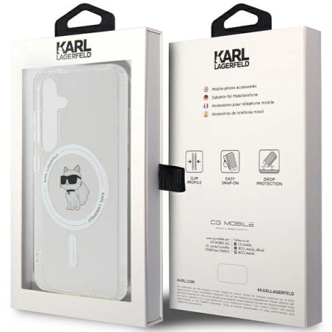 Etui Karl Lagerfeld IML Choupette MagSafe na Samsung Galaxy S24 - przezroczyste Etui Karl Lagerfeld IML Choupette MagSafe na Samsung Galaxy S24 - przezroczyste