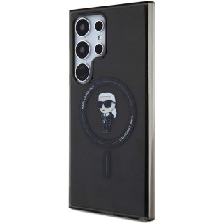Etui Karl Lagerfeld IML Ikonik MagSafe na Samsung Galaxy S24 Ultra - czarne