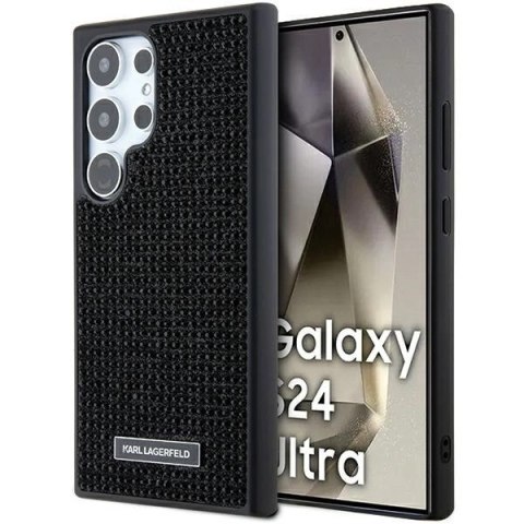 Etui Karl Lagerfeld Rhinestone Metal Logo na Samsung Galaxy S24 Ultra - czarne Etui Karl Lagerfeld Rhinestone Metal Logo na Samsung Galaxy S24 Ultra - czarne