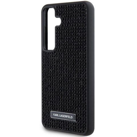 Etui Karl Lagerfeld Rhinestone Metal Logo na Samsung Galaxy S24+ - czarne