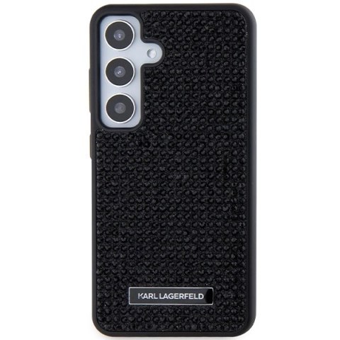 Etui Karl Lagerfeld Rhinestone Metal Logo na Samsung Galaxy S24 - czarne