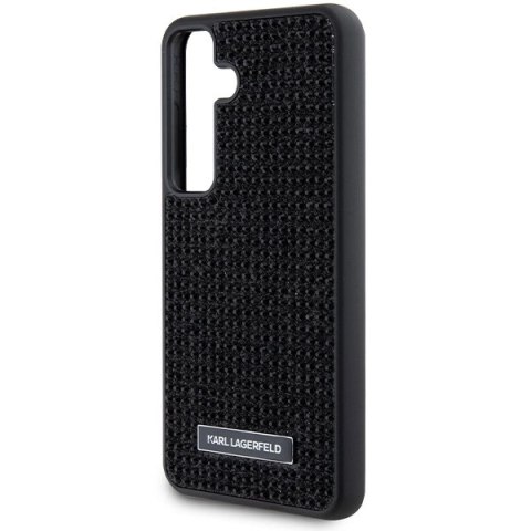 Etui Karl Lagerfeld Rhinestone Metal Logo na Samsung Galaxy S24 - czarne