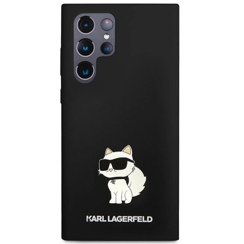 Etui Karl Lagerfeld Silicone Choupette na Samsung Galaxy S24 Ultra - czarne Etui Karl Lagerfeld Silicone Choupette na Samsung Galaxy S24 Ultra - czarne