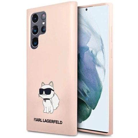 Etui Karl Lagerfeld Silicone Choupette na Samsung Galaxy S24 Ultra - różowe Etui Karl Lagerfeld Silicone Choupette na Samsung Galaxy S24 Ultra - różowe