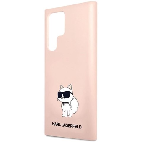 Etui Karl Lagerfeld Silicone Choupette na Samsung Galaxy S24 Ultra - różowe Etui Karl Lagerfeld Silicone Choupette na Samsung Galaxy S24 Ultra - różowe