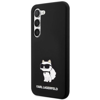 Etui Karl Lagerfeld Silicone Choupette na Samsung Galaxy S24+ - czarne