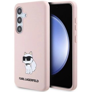 Etui Karl Lagerfeld Silicone Choupette na Samsung Galaxy S24+ - różowe