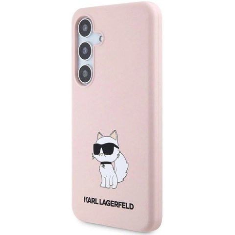 Etui Karl Lagerfeld Silicone Choupette na Samsung Galaxy S24+ - różowe