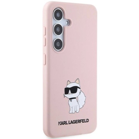 Etui Karl Lagerfeld Silicone Choupette na Samsung Galaxy S24+ - różowe