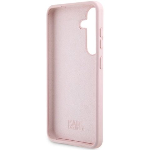 Etui Karl Lagerfeld Silicone Choupette na Samsung Galaxy S24+ - różowe