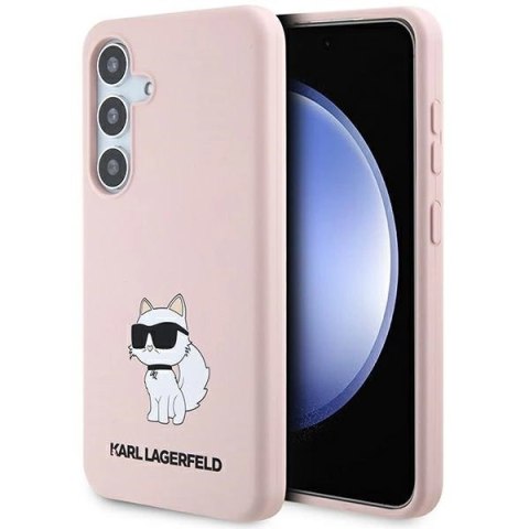 Etui Karl Lagerfeld Silicone Choupette na Samsung Galaxy S24 - różowe Etui Karl Lagerfeld Silicone Choupette na Samsung Galaxy S24 - różowe