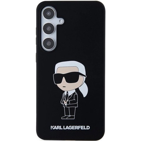 Etui Karl Lagerfeld Silicone Ikonik na Samsung Galaxy S24 - czarne Etui Karl Lagerfeld Silicone Ikonik na Samsung Galaxy S24 - czarne
