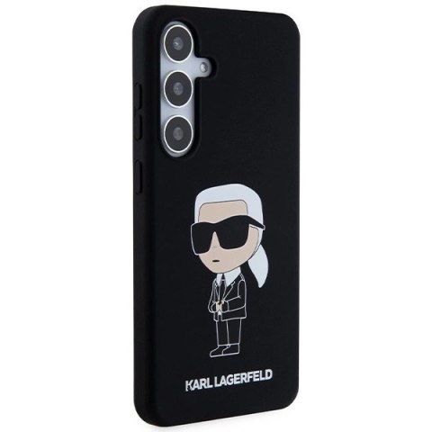 Etui Karl Lagerfeld Silicone Ikonik na Samsung Galaxy S24 - czarne Etui Karl Lagerfeld Silicone Ikonik na Samsung Galaxy S24 - czarne