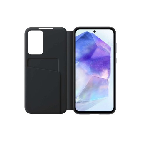 Etui Samsung Smart View Wallet EF-ZA556CBEGWW z klapką do Samsung Galaxy A55 - czarne Etui Samsung Smart View Wallet EF-ZA556CBEGWW z klapką do Samsung Galaxy A55 - czarne