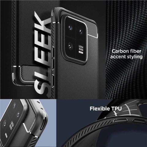 Etui Spigen Rugged Armor na Xiaomi 13 Pro - czarny mat Etui Spigen Rugged Armor na Xiaomi 13 Pro - czarny mat