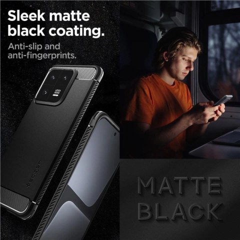 Etui Spigen Rugged Armor na Xiaomi 13 Pro - czarny mat Etui Spigen Rugged Armor na Xiaomi 13 Pro - czarny mat