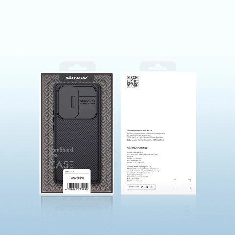 Nillkin CamShield Pro Case pancerne etui pokrowiec osłona na aparat kamerę Honor 50 Pro czarny Nillkin CamShield Pro Case pancerne etui pokrowiec osłona na aparat kamerę Honor 50 Pro czarny